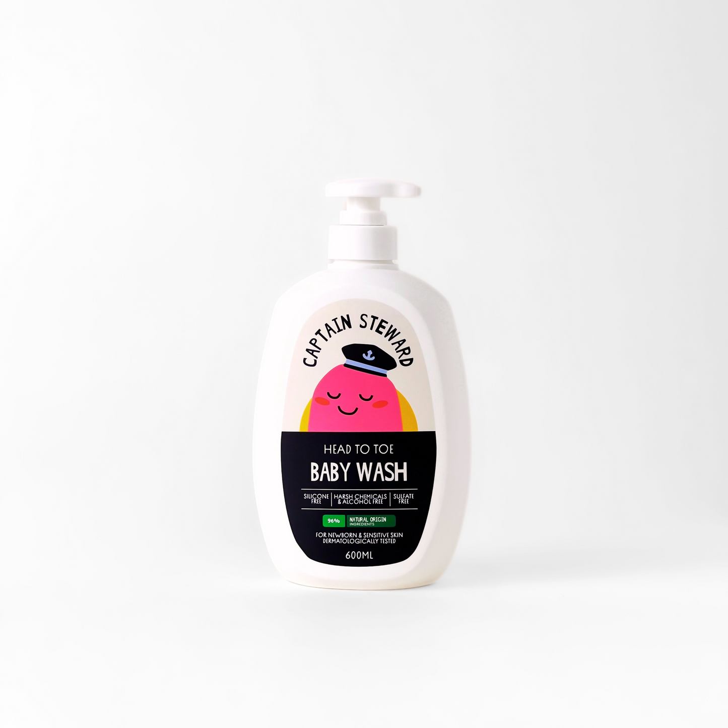 Captain Steward Baby Wash Head to Toe 600ml